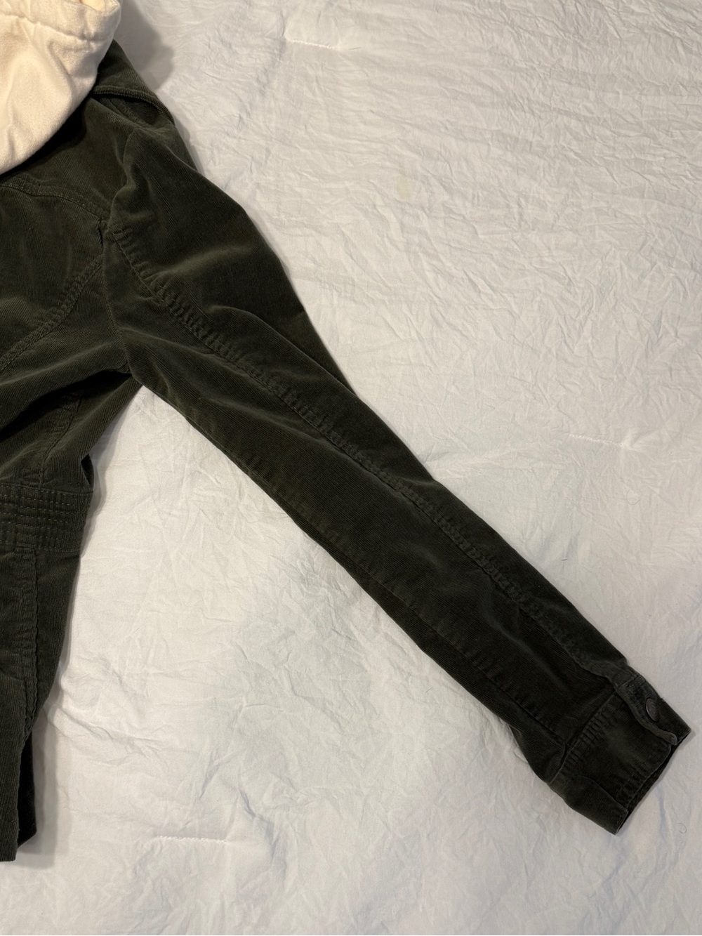 For Joseph Fortune Corduroy Hooded Jacket Medium Green Cream Vintage Y2K
Grunge - Picture 9 of 16